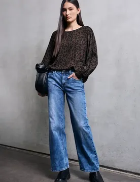 Street One Leo Raglan Bluse mit Tape female Braun
