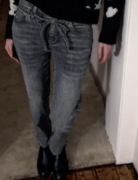 Street One Straight Leg Jeans Grau