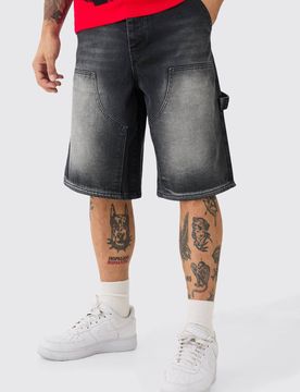 Herren Zimmermann Denim Jorts Washed Black Größe 36