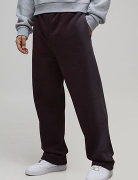 Herren Weite Jogginghose Im Used-Look Chocolate Größe Medium
