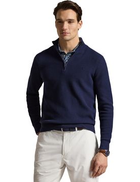 Layer Cotton Coolmax Half Zip, navy s