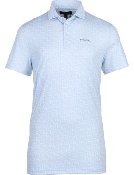 Polo Printed Air Flow, blau/weiss xl