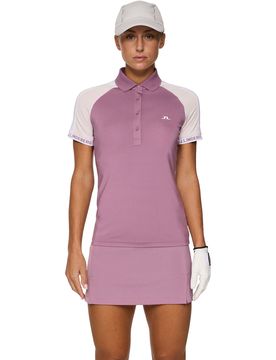 Polo Priya, lila/beige/weiß xs