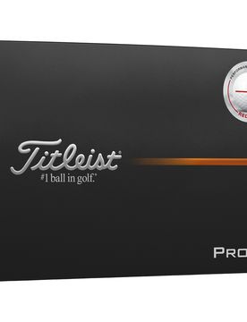 Golfbälle Pro V1 Performance Align 2025 - 12er Pack, weiß/rot