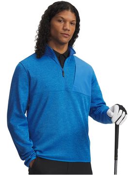 Pullover Fleece Half-Zip, blau m