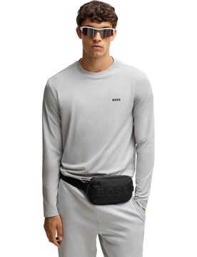 HUGO Pullover Tee Long, hellgrau 3xl