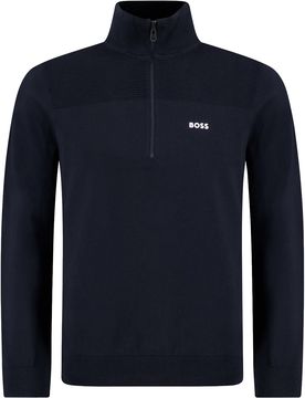 HUGO Pullover Momentum-X 1/4 Zip, dunkelblau s