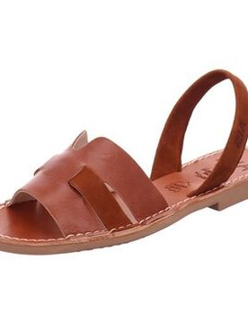 Flache Sandalen Sandaletten 40341-2c-S2-Mattone 38;40;41;42