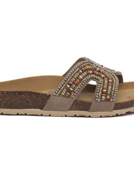Pantoffeln Sand Beige 38 Female