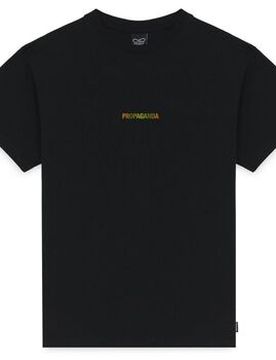 T-Shirt Prts566-Ribs Gradient Black It S;It L Male