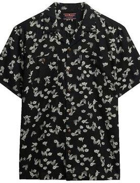 Kurzarm Hemdbluse Chemise Beach Manches Courtes Noire Eu Xl Male