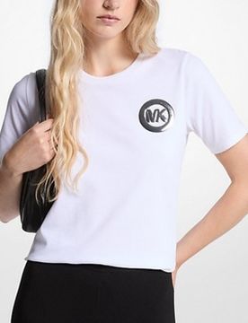 T-Shirt Mk Charm Small Tee Eu S;Eu M;Eu L;Eu Xs Female