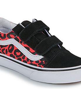 Kinderschuhe Old Skool V Glitter Leopard Diva Pink 27;28;29;30;31;32;33;34;32 1/2;27 1/2;31 1/2;30 1/2 Female