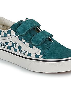 Kinderschuhe Old Skool V Geo Check Mystic Moss 27;28;29;30;31;32;31 / 34;27 1/2;31 1/2;27 / 28 Female