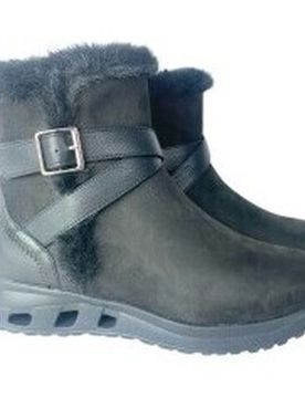 Moonboots 29413 Amd Schwarze Damen-Ankle-Boots Female