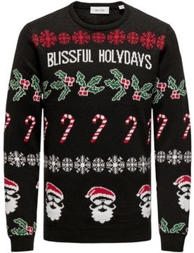 Pullover Onsxmas Reg 5 Allover Crew Knit 22031171 Eu S;Eu M;Eu L Male