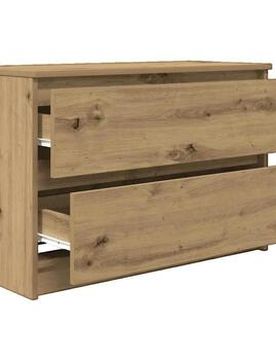 Meuble Tv Chêne Artisanal 80x35x54 Cm Bois D'Ingénierie Einheitsgrösse