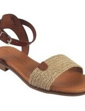 Flache Sandalen 3052 Beige Damensandale 37;39;40