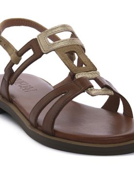 Flache Sandalen Marrone Gold 36;38;39;40;41