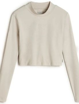 Langarmshirt Script Mini Mock Ls Eu M Female