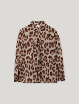 Hemdbluse mit Animal-Print female