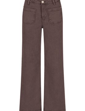 Judy pockets wide leg - color denim female