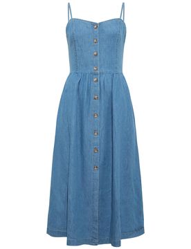 BUTTON UP DRESS female
