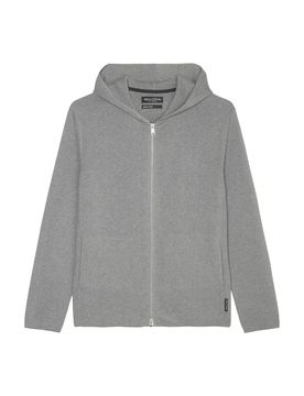 ZIPPED JACKET WITH HOOD AND POCKETS male