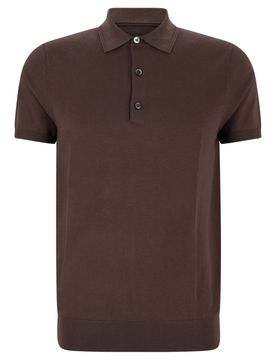 XL POLO SS BROWN male