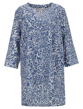 Apricot Abstract Animal Print Slub female