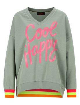 V-Neck Cool Happy female