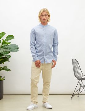 Oxford melange shirt male