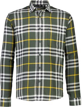 Checked twill shirt L/S male