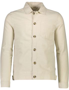 Cropped linen overshirt male
