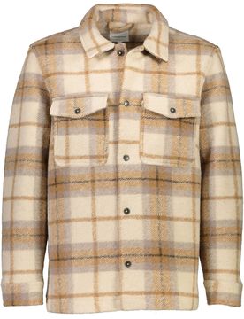 XXL Bonded checked overshirt male