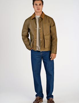 Field jacket w corduroy collar male