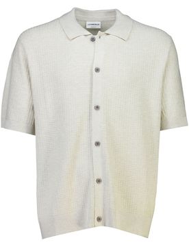 Knitted S/S polo cardigan male