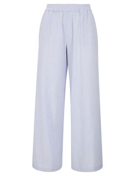 Wideleg pants with elastic waist female