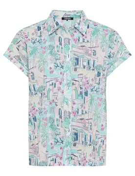 Blouse Woven Short Sleeves female