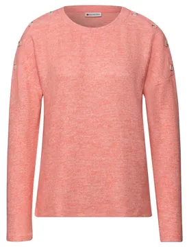 LTD QR soft melange look shirt female