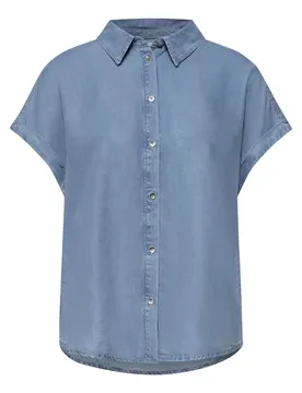 SOL_Washed shirtcollarblouse w female