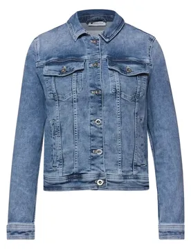 QR Style Jacket.mid blue washe female