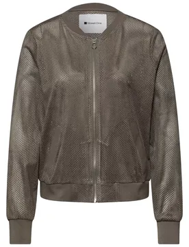 Velours Mesh Bomber Jkt female