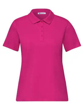 Rib polo shirt female