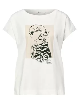 Lady print shirt female