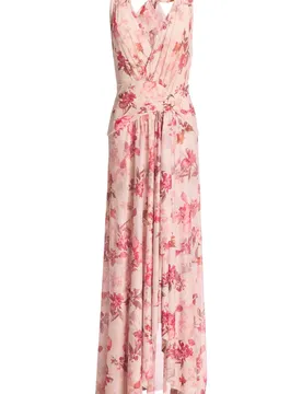 Neckholder Abendkleid mit floralem female