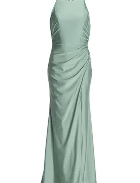 Hochgeschlossenes Abendkleid mit Be female
