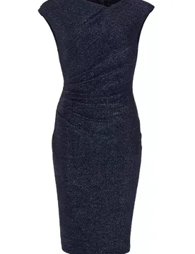 Cocktailkleid aus foliertem Jersey female