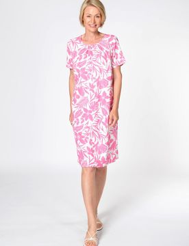 Kleid, 1/2-Arm, Alloverprint female