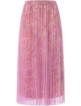Tulle plissee skirt female